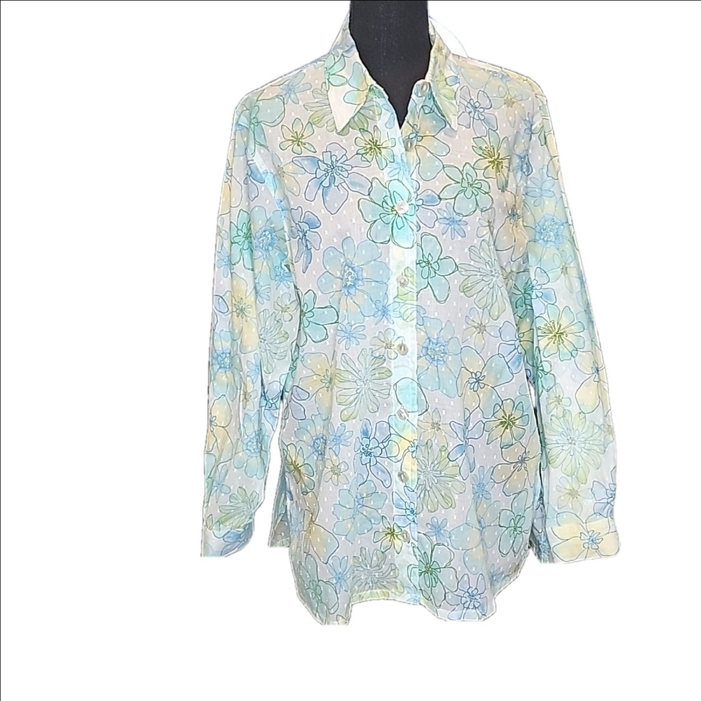 KORET LIGHTWEIGHT BUTTONDOWN TOP